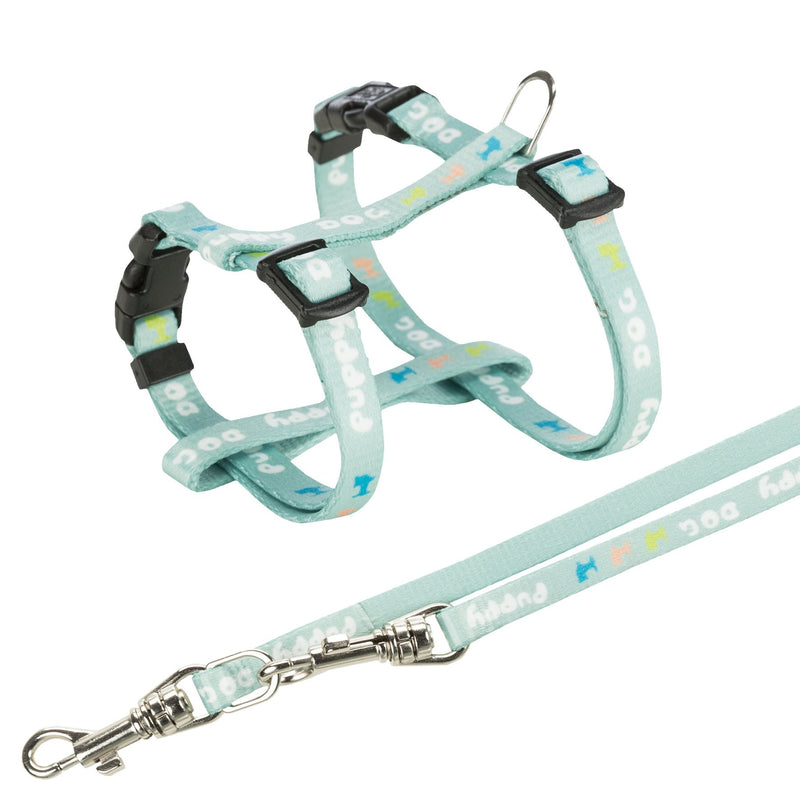 15345 Junior puppy harness with leash, 23ƒ??34 cm/8 mm, 2.00 m, mint