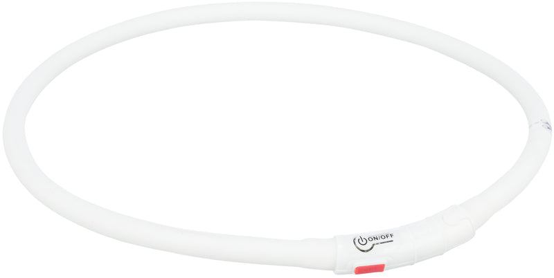 12641 Flash light ring USB silicone, XS-XL: 70 cm/ 10 mm, multi coloured