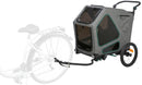 12802 Bicycle trailer, M: 71 x95 x85/138 cm, grey/sage