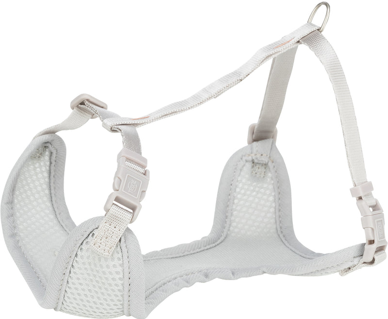 15570 Junior puppy soft harness with leash, Mƒ??L: 36ƒ??50 cm/10 mm, 2.00 m, light grey