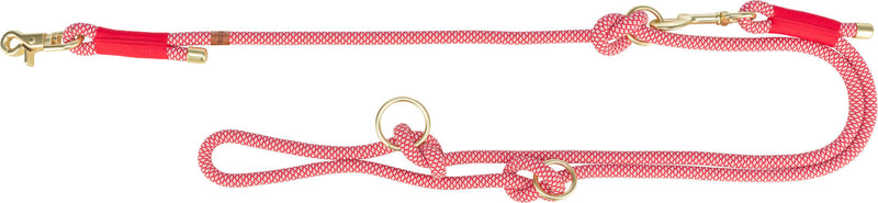 1984103 Soft Rope adjustable lead, S-XL: 2.00 m/x· 10 mm, red/cream