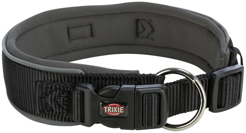 1995501 Premium collar, extra wide, XSƒ??S: 27ƒ??35 cm/25 mm, black/graphite