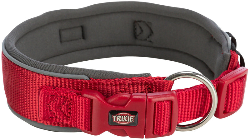 1995703 Premium collar, extra wide, Mƒ??L: 40ƒ??48 cm/40 mm, red/graphite