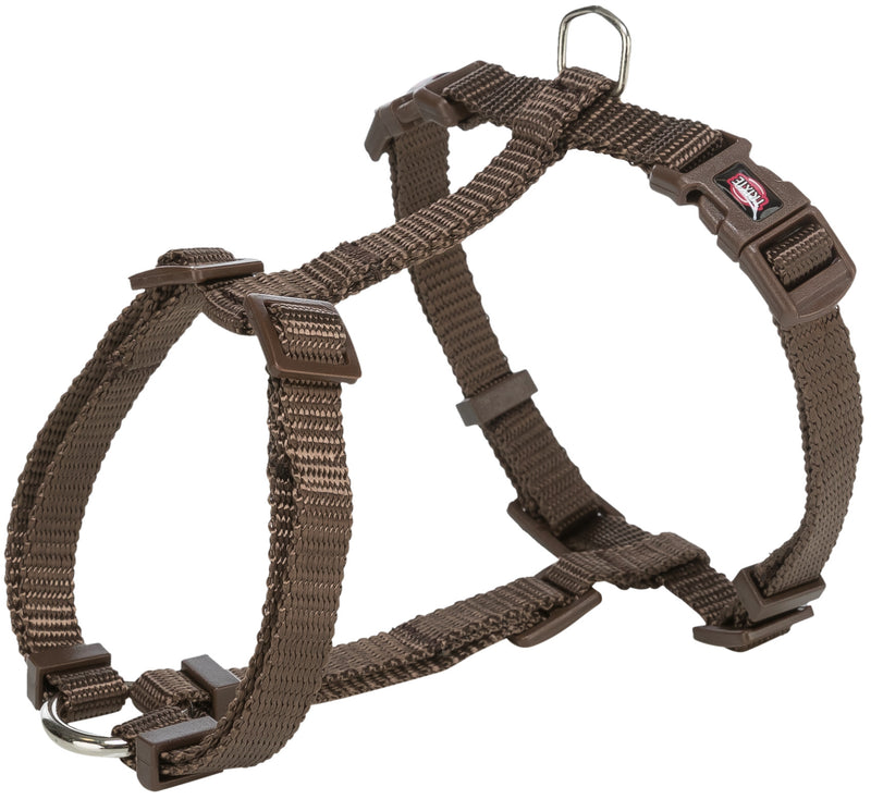 203326 Premium H-harness, S-M: 42-60 cm/15 mm, hazelnut
