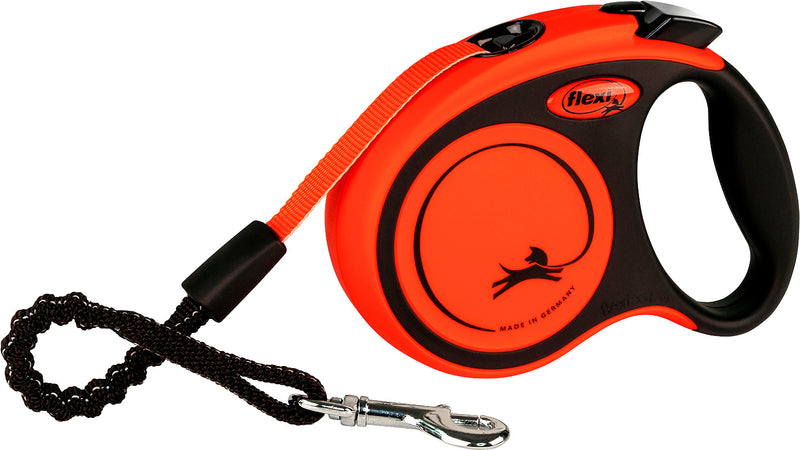 21407 flexi XTREME, tape leash, XS: 3 m, black/orange
