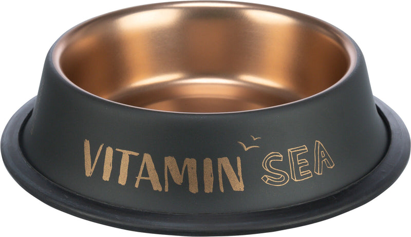 24304 BE NORDIC bowl, stainless steel/rubber, 0.45 l/ 19 cm, black/bronze