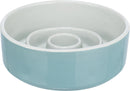 24521 Slow Feeding bowl ceramic, 0.9 l/ 17 cm, grey/blue