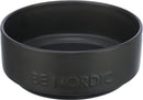 24524 BE NORDIC bowl, ceramic/rubber, 1.2 l/-· 18 cm, black
