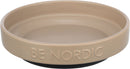 24525 BE NORDIC bowl, flat, ceramic/rubber ring, 0.3 l/ 16 cm, taupe
