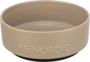 24527 BE NORDIC bowl, ceramic/rubber, 1.2 l/-· 18 cm, taupe