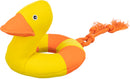 33453 Aqua Toy duck on a rope, fabric, 20 cm/36 cm