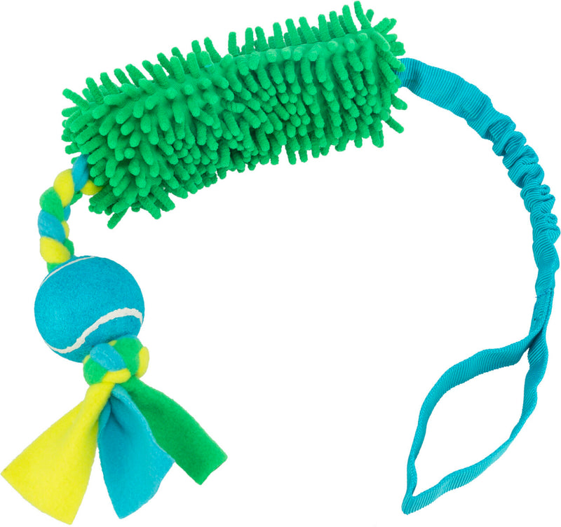 34705 Bungee Tugger with tennisball, polyester, 85 cm