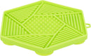 34980 Lick'n'Snack mat with suction pad, silicone, 17 cm, green
