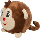 36022 Monkey, round, plush, 11 cm