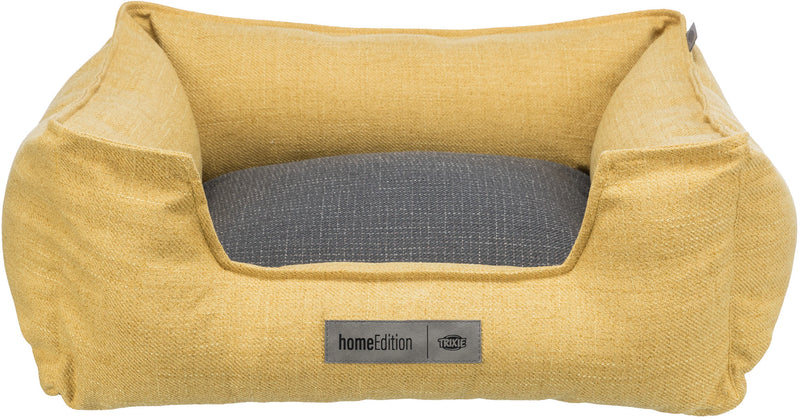 37562 Talis bed square, 100 X 70 cm, yellow/dark grey
