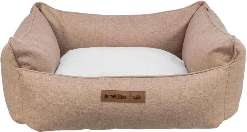 37648 Farello bed square, 100 X 70 cm, brown/white