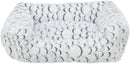 38981 Mila bed square plush, 50 X 40 cm, white-grey