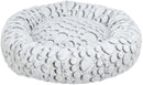 38985 Mila bed round plush,  50 cm, white-grey