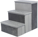 39490 Stairs with storage space, 34 x 45 x 50 cm, grey