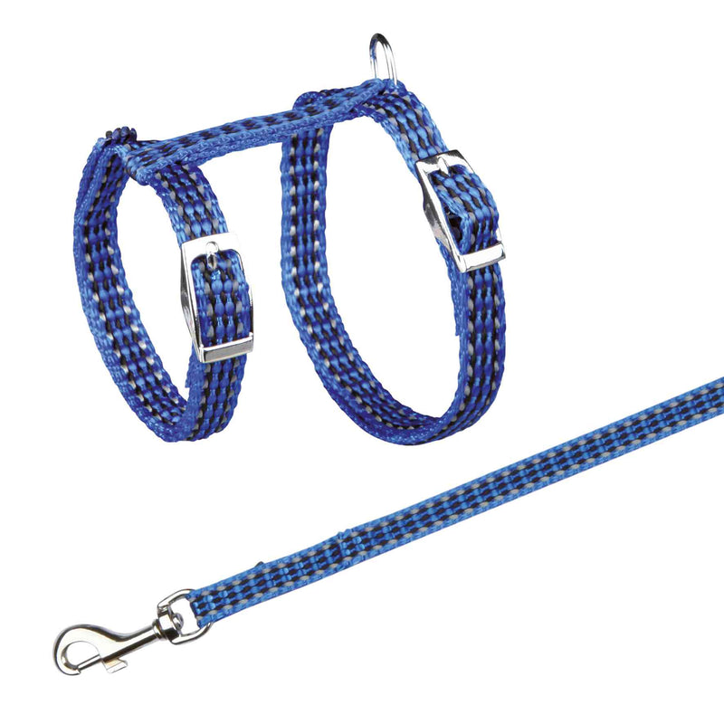 4184 Cat harness with leash, reflective, nylon, 22-42 cm/10 mm, 1.20 m