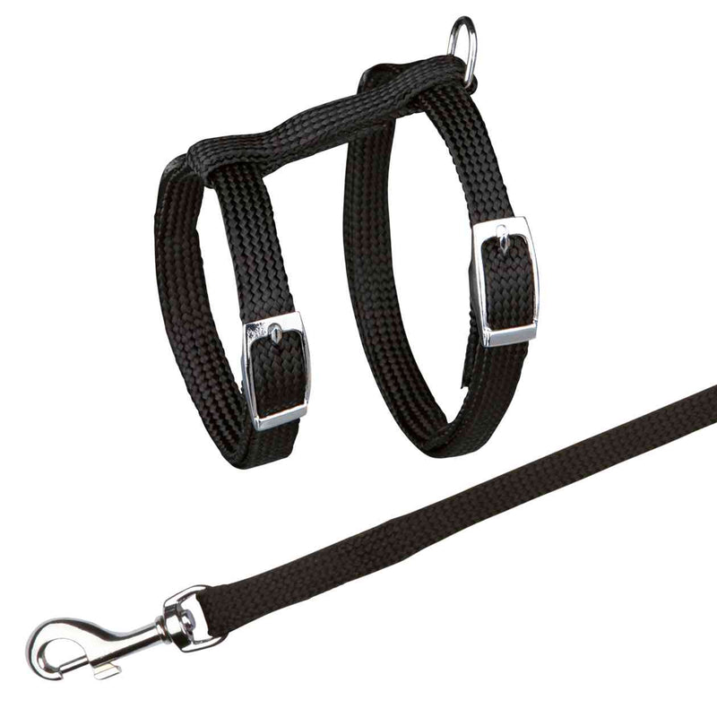 4185 Cat harness with leash, nylon, 22-42 cm/10 mm, 1.25 m