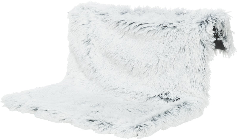 43145 Radiator bed longhair plush/suede-look, 45 X 26 X 31 cm, white-black