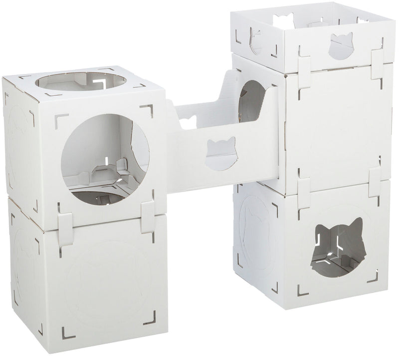 48060 Casa Cara cat furniture, cardboard, 93 x72 x30.5 cm, white
