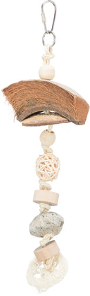51692 Natural toy coconut/rattan/lava rock, 35 cm