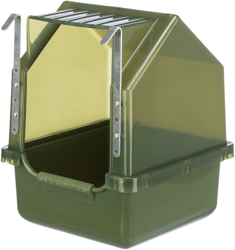 54035 Bath house, 16 x 22 x 16 cm, olive green