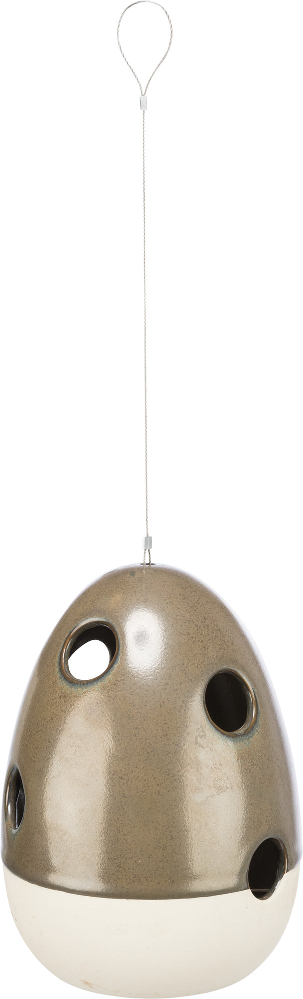 55532 Nesting aid for hanging, ceramic, 12 x 12 x 16 cm, forest