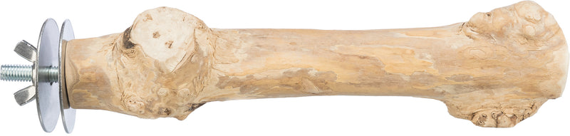 58740 Perch with screw attachment coffee wood, 20 cm/ 20-30 mm