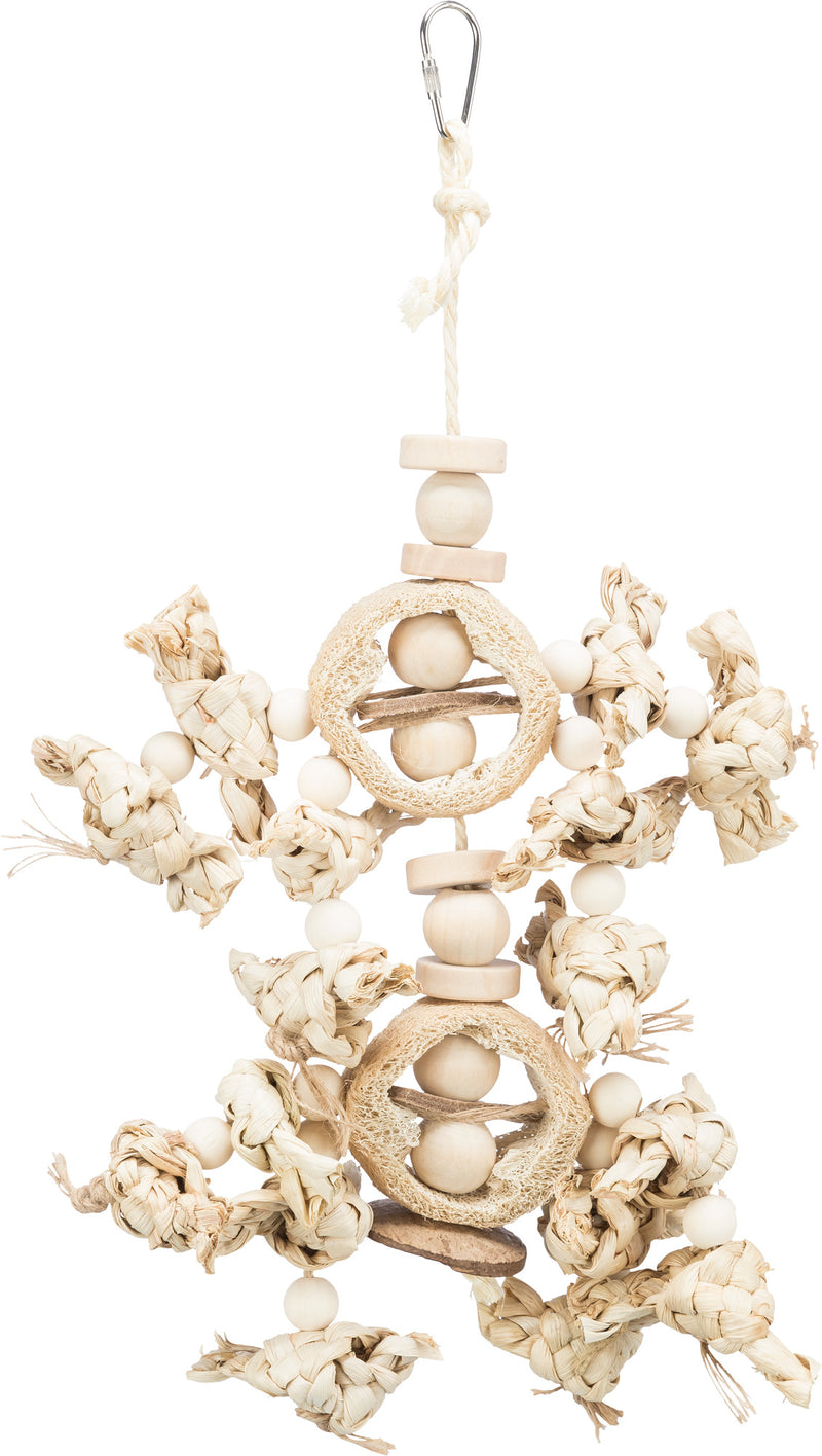 58997 Natural toy banana leaves/wood/loofah, 42 cm