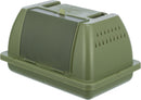 59051 Transport box, bird/small animal, 24 x 13 x 16 cm, olive green