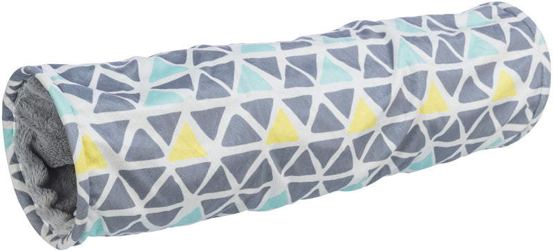 62799 Sunny cuddly tunnel plush,  19 X 70 cm, multi coloured//grey