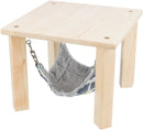62806 Sunny shelter/platform with hammock, 28 X 24 X 28 cm, multi coloured//grey
