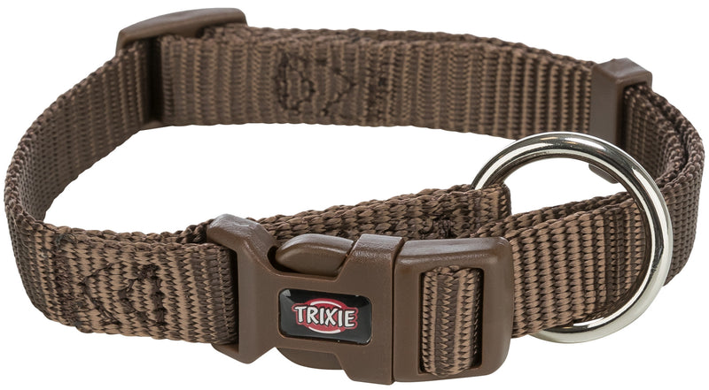 201526 Premium collar, S-M: 30-45 cm/15 mm, hazelnut