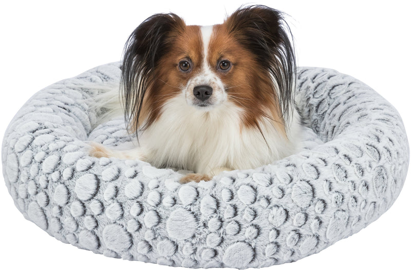 38986 Mila bed round plush,  60 cm, white-grey