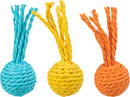 41121 Rattle ball, paper rope,  4 x 11 cm